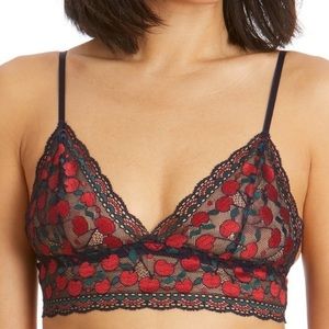Hanky Panky Cherry π cherries bralette red and black cherries